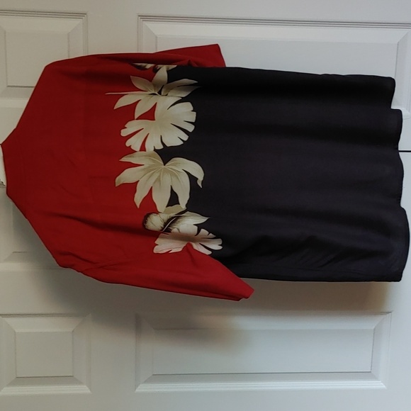 Oxide Sport Men'S US L Tropical Shirt in Red, Black and White - Picture 2 of 7
